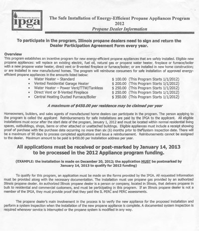 Energy Efficient Propane Appliances Program